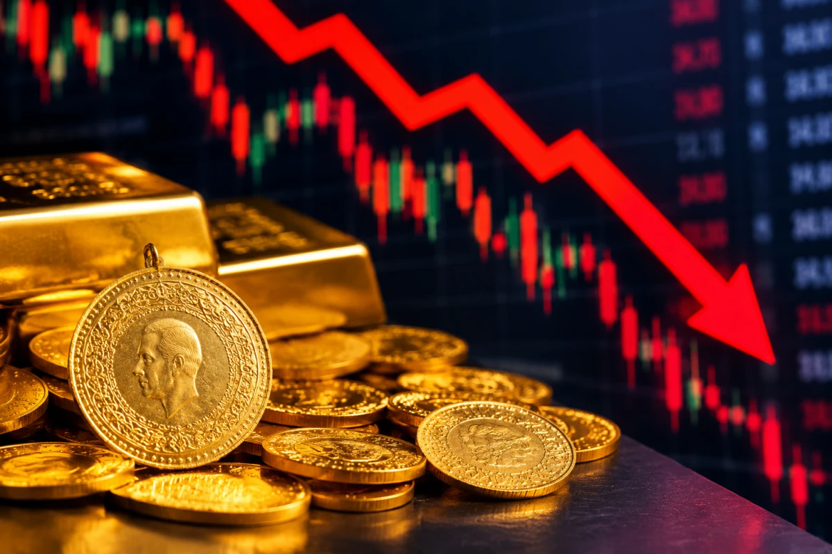 Altında sert d&uuml;ş&uuml;ş! Gram ve &ccedil;eyrek altın ne kadar? 25 Eyl&uuml;l 2026