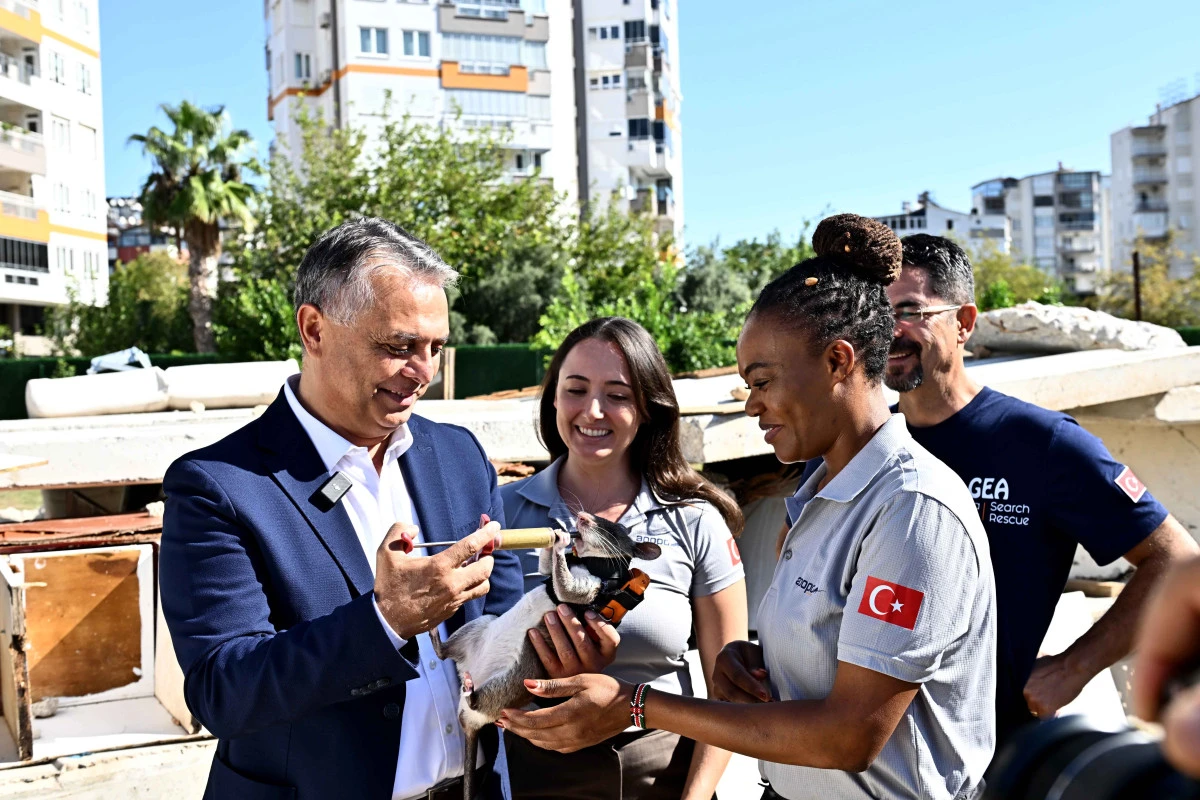 Antalya Muratpaşa'da Başkan Uysal, kahraman fareleri inceledi