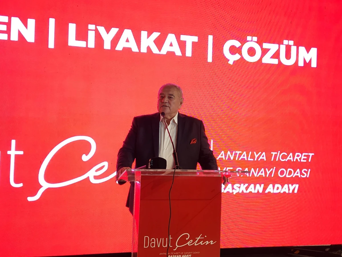 ATSO başkan adayı Davut &Ccedil;etin se&ccedil;im ofisini a&ccedil;tı