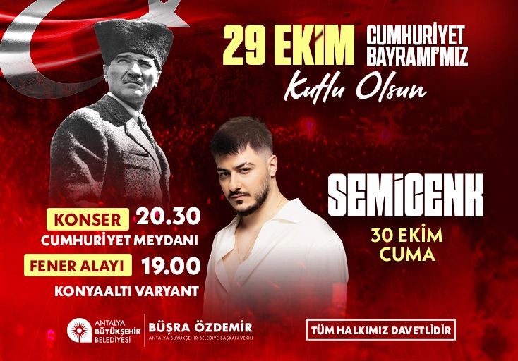 CUMHURİYET BAYRAMI FENER ALAYI VE KONSER DUYURUSU - ILN02582138